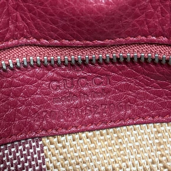 Auth GUCCI Bamboo Daily 370831 Pink Leather Handbag - Picture 15 of 16